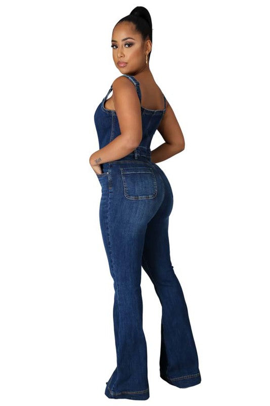 DENIM SEXY JUMPSUIT