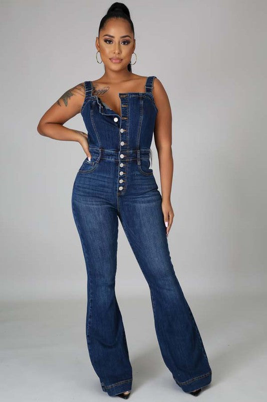 DENIM SEXY JUMPSUIT