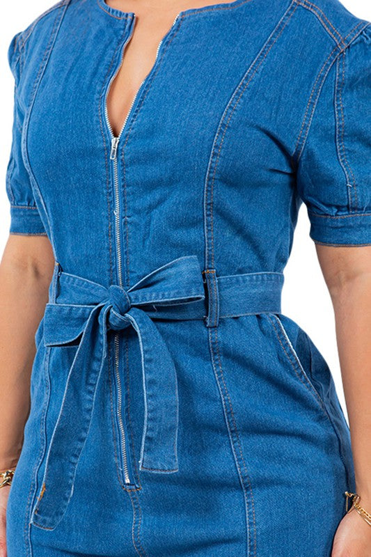 SEXY DENIM JUMPSUIT