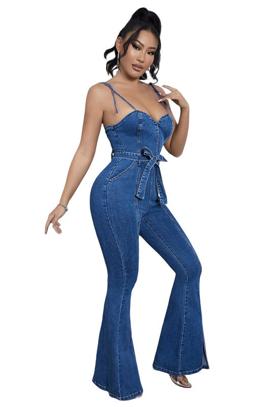 WOMEN FASHION DENIM JUMPSUIT