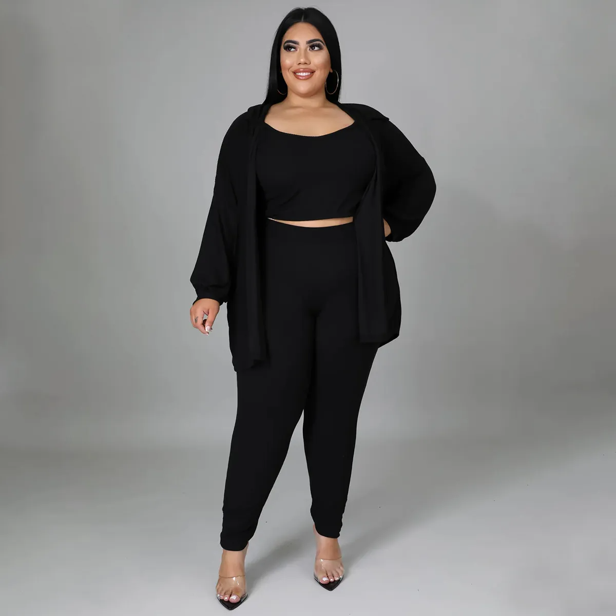 Jacket Tight Pants Three-Piece Set