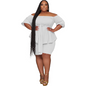 Casual Plus Size Off Shoulder Strap Top Shorts Two-Piece Set